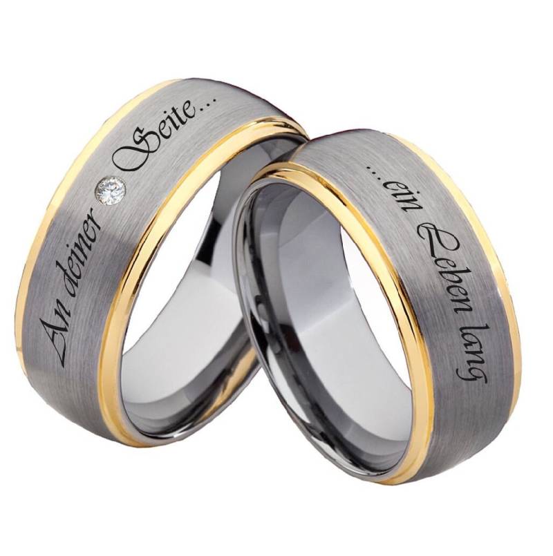 Trauringe Kratzfest Aus Wolfram Bicolor von Frencheis