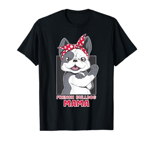 Polka-Dots Haarband Französische Bulldogge Mama T-Shirt Polka-Dots Haarband Französische Bulldogge Mama T-Shirt von Frenchie Pet Dog Rockabilly Cartoon Style