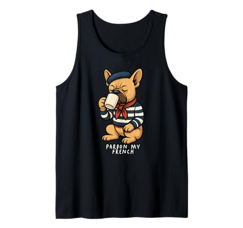 Lustige Pardon Französische Bulldogge Frenchie Hund Kaffee Mama Papa Kinder Tank Top Lustige Pardon Französische Bulldogge Frenchie Hund Kaffee Mama Papa Kinder Tank Top von FrenchieAxis1