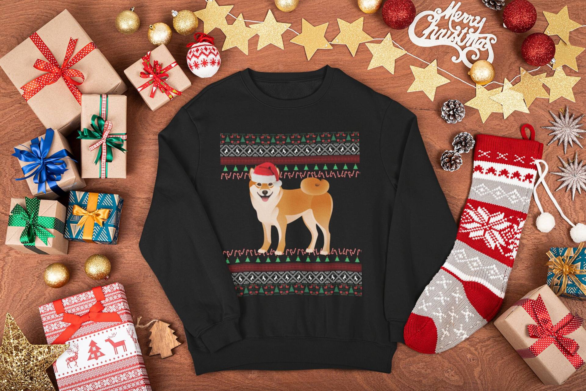 Akita Weihnachten Pullover | Inu Sweatshirt Geschenke Mom Hässlicher Sweater Xmas von FrenchieDogMomCo