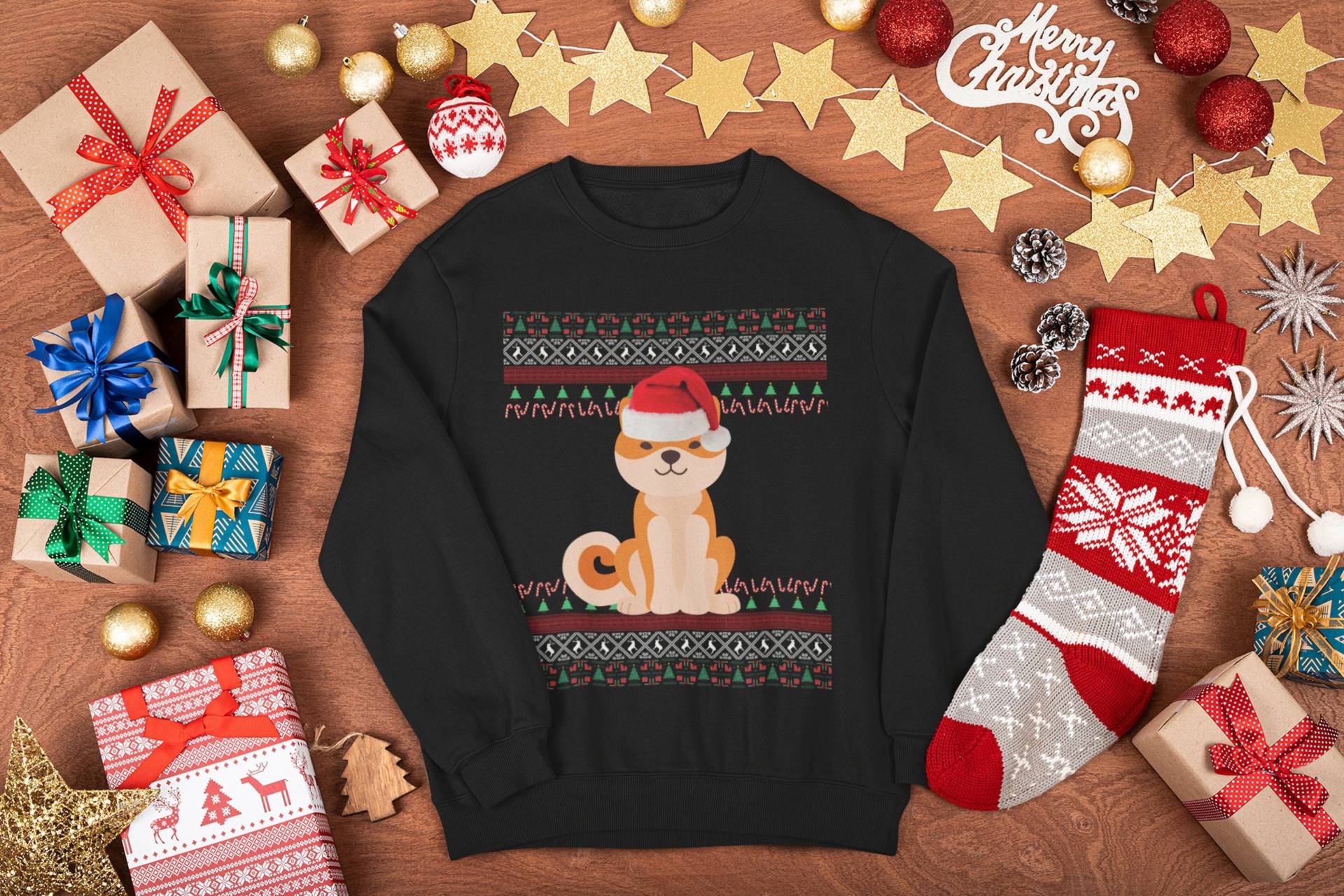 Akita Weihnachtspullover | Inu Weihnachts Sweatshirt Geschenke Mom Hässlicher Pullover Xmas von FrenchieDogMomCo