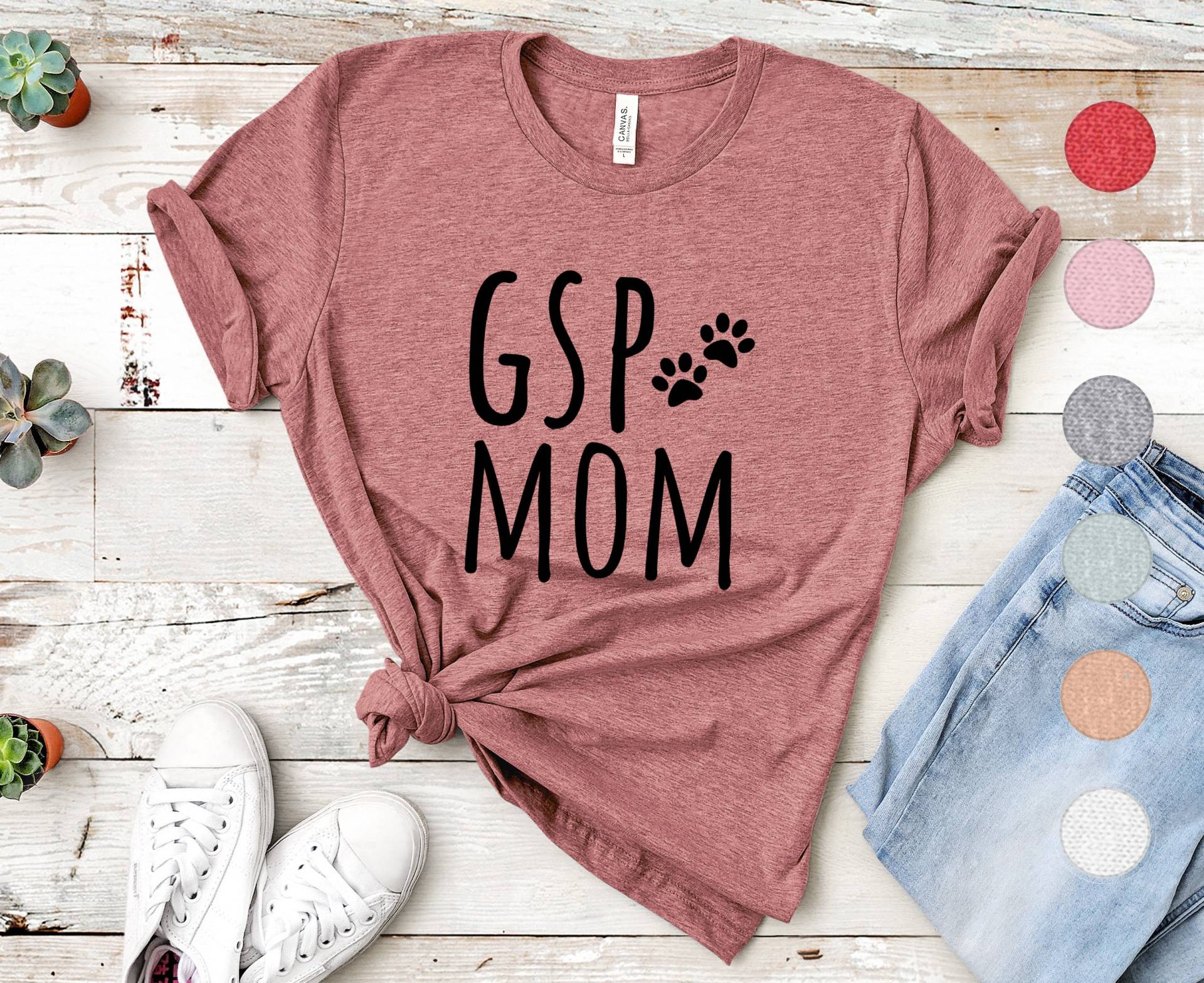 Aps Mom Shirt | Deutsch Kurzhaar-Hemd Für Frauen Geschenke Sie Mama Gsp Kurzhaar von FrenchieDogMomCo