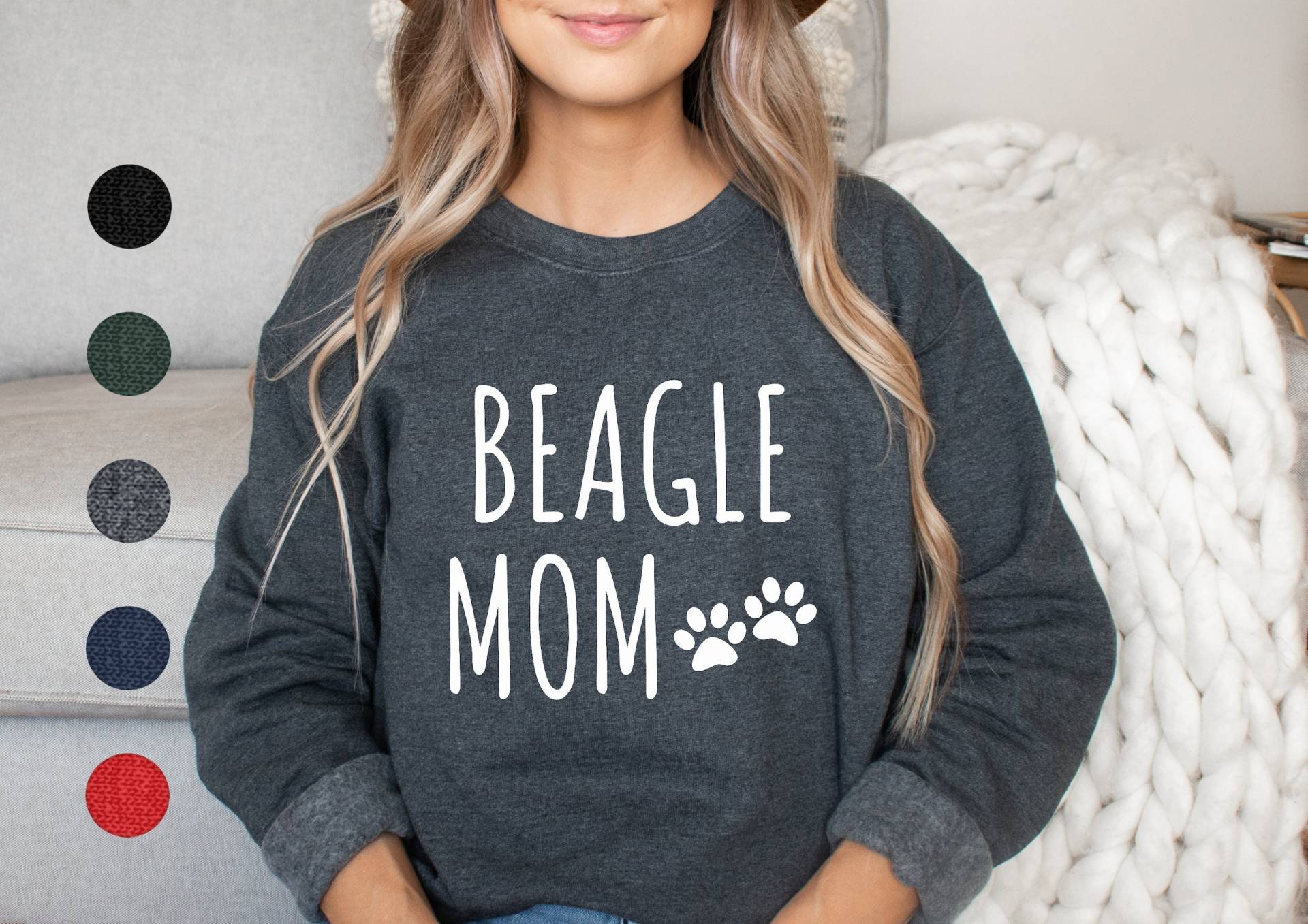 Beagle Mama Sweatshirt | Beagle-Sweatshirt Geschenke Mom Pullover Geschenk Für Sie Beagle-Pullover von FrenchieDogMomCo