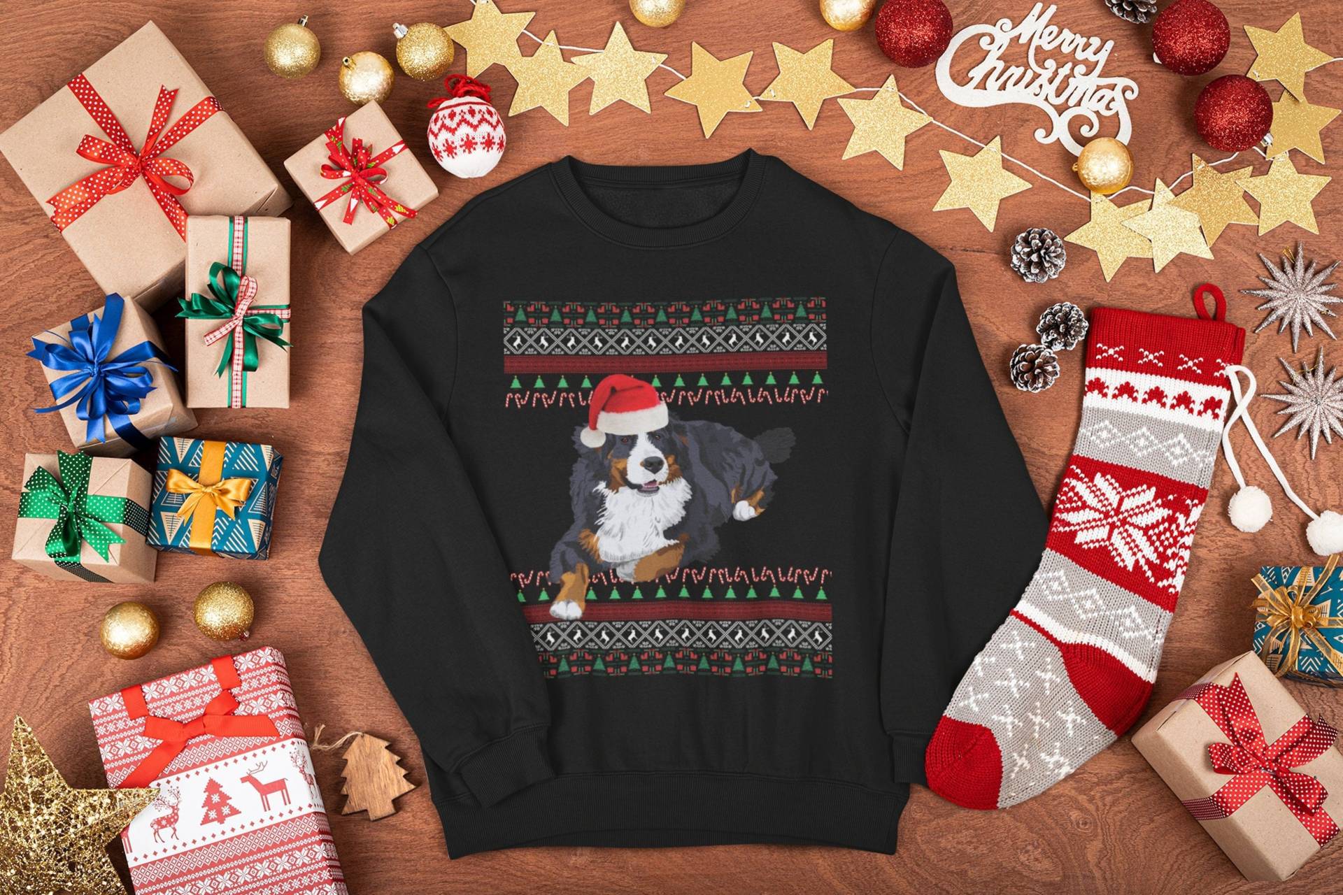 Berner Sennenhund Weihnachtspullover | Geschenk Mom Sweatshirt Hässliches Weihnacht von FrenchieDogMomCo