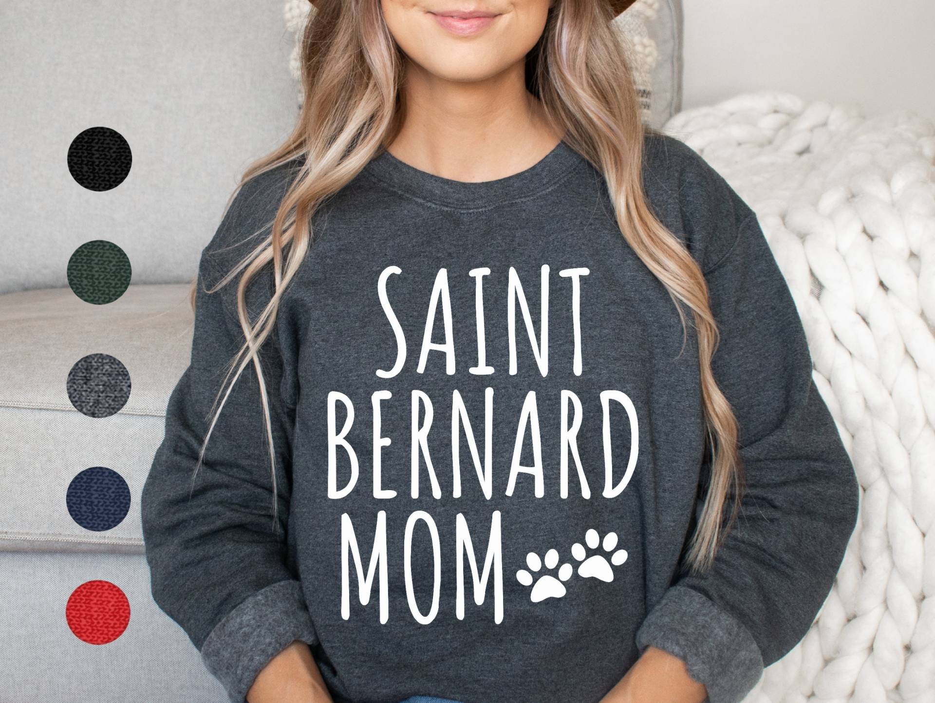 Bernhardiner Mama Sweatshirt | Mom Pullover Geschenk von FrenchieDogMomCo