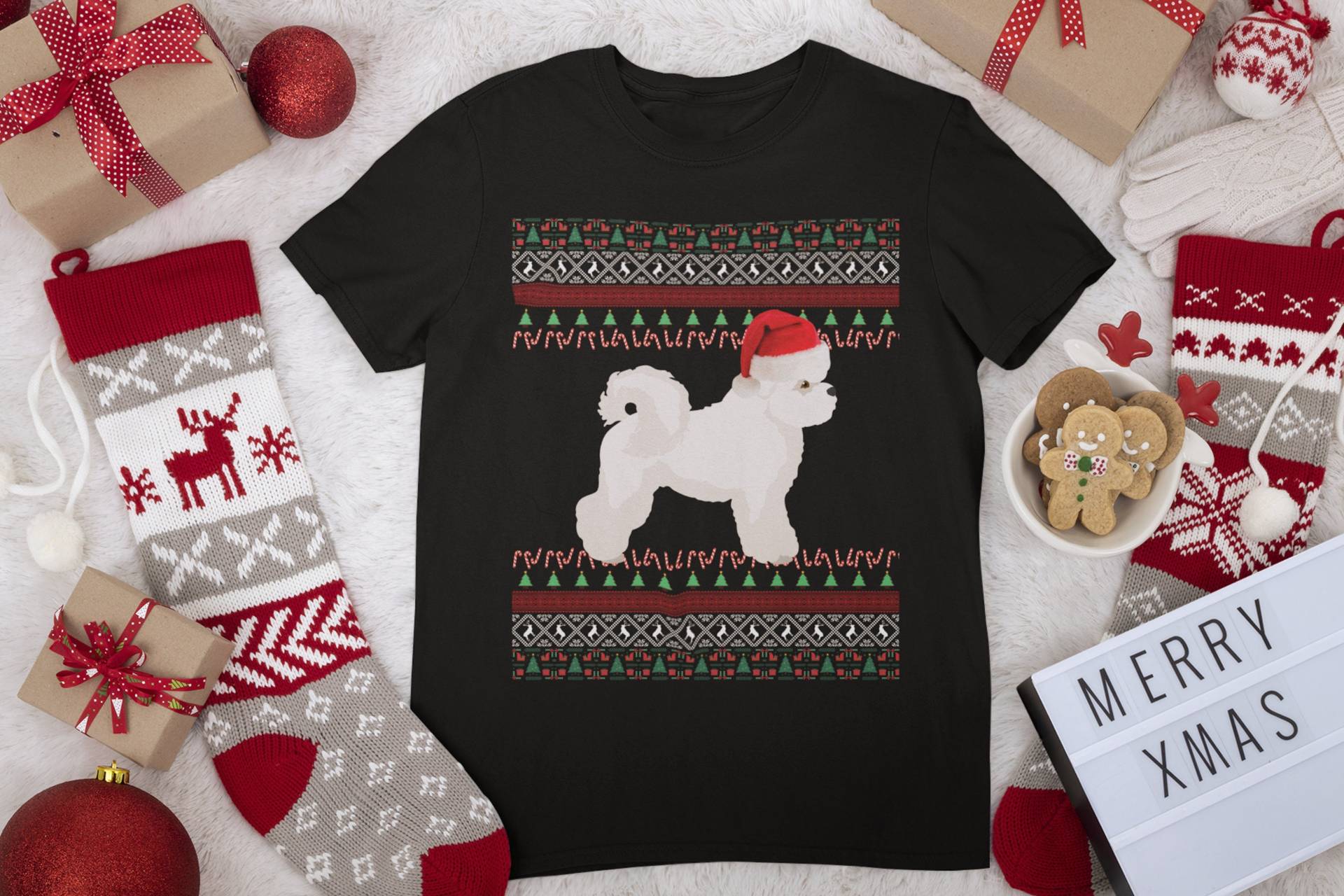 Bichon Frise Weihnachtshemd | Shirt Geschenke Mom Hässliches von FrenchieDogMomCo