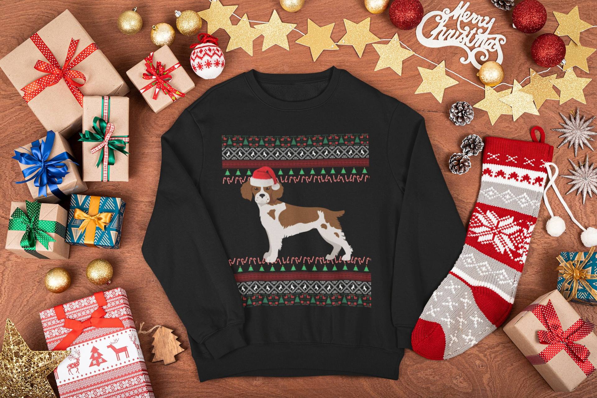 Brittany Spaniel Weihnachtspullover | Geschenke Bretagne Mom Sweatshirt Hässliches Weihnachten Dad von FrenchieDogMomCo