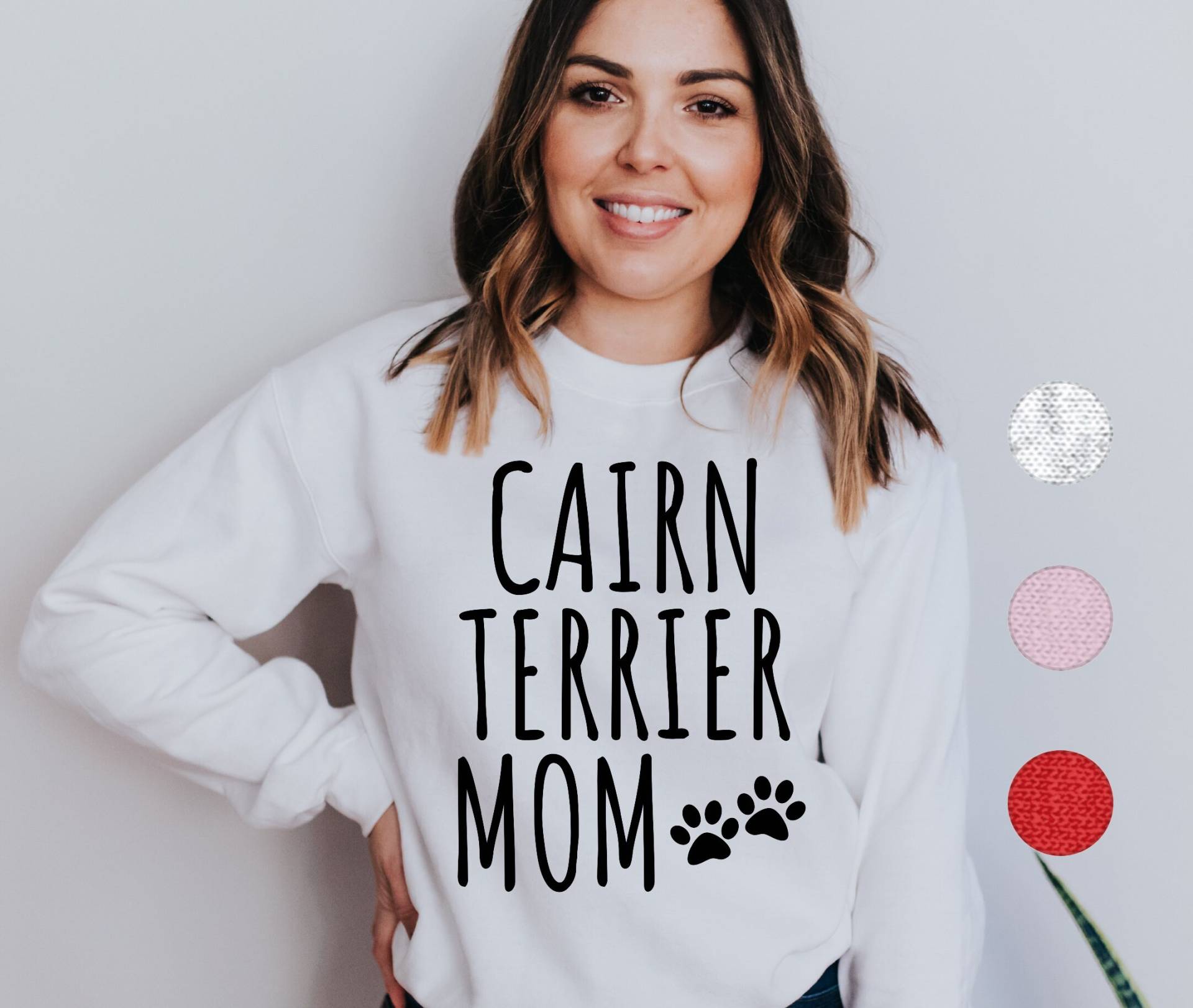 Cairn Terrier Mom Sweatshirt | Pullover Geschenk Mama von FrenchieDogMomCo