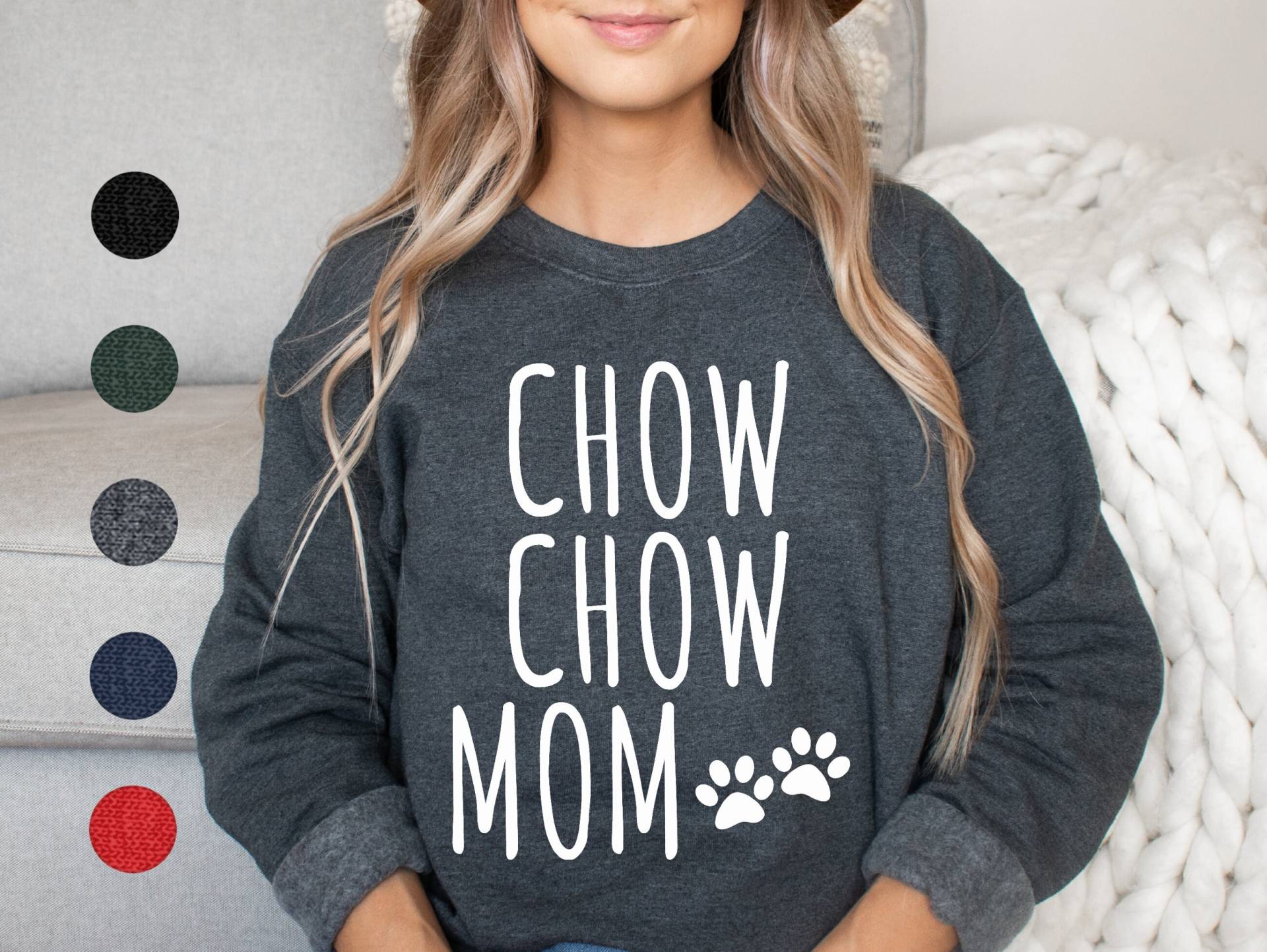 Chow Mama Sweatshirt | Pullover Für Frauen Geschenke Sie Hundemama von FrenchieDogMomCo