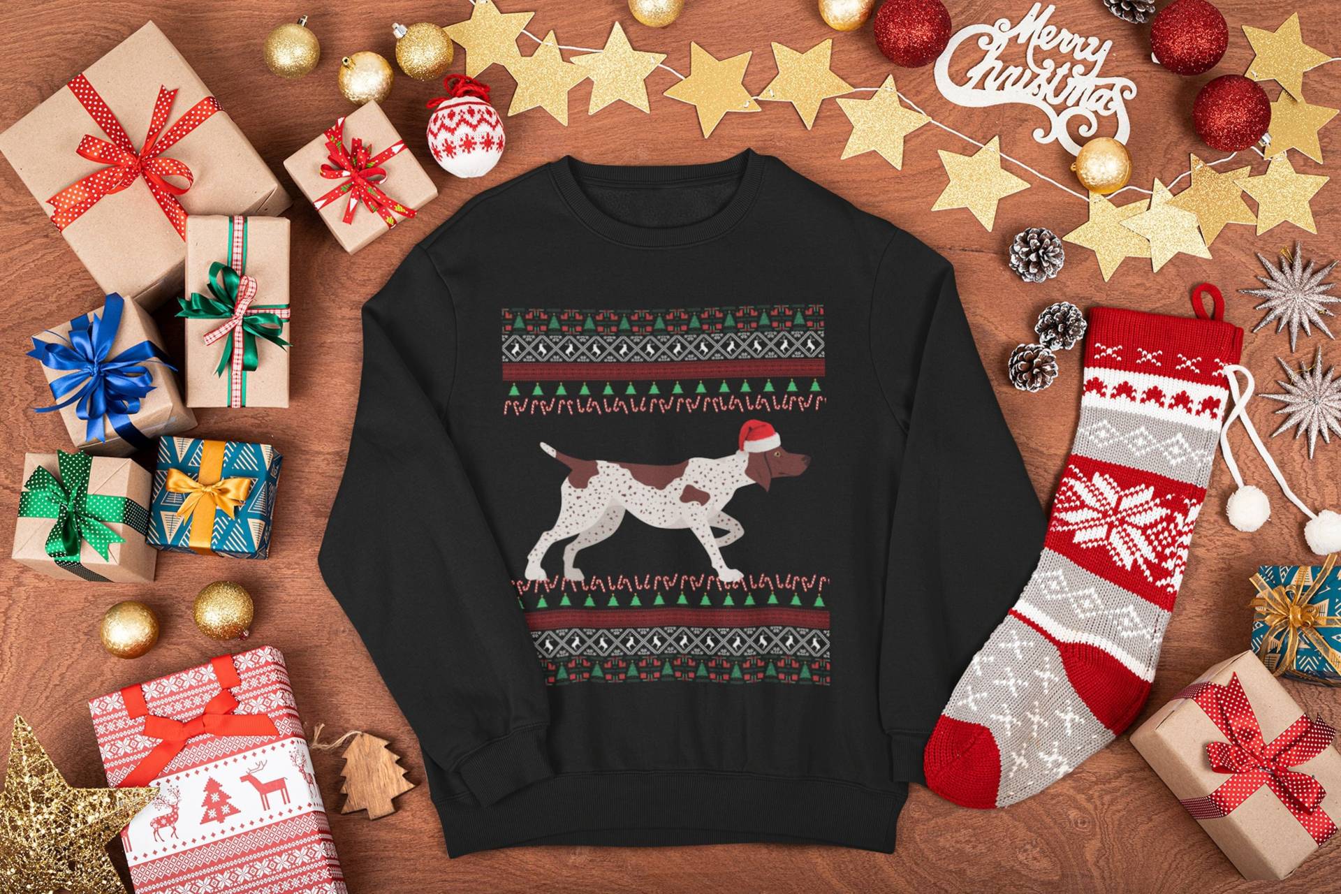 Deutsch Kurzhaar Pullover | Gsp Geschenke Aps Mom Sweatshirt Hässliche Weihnachten Gsp Dad Xmas von FrenchieDogMomCo