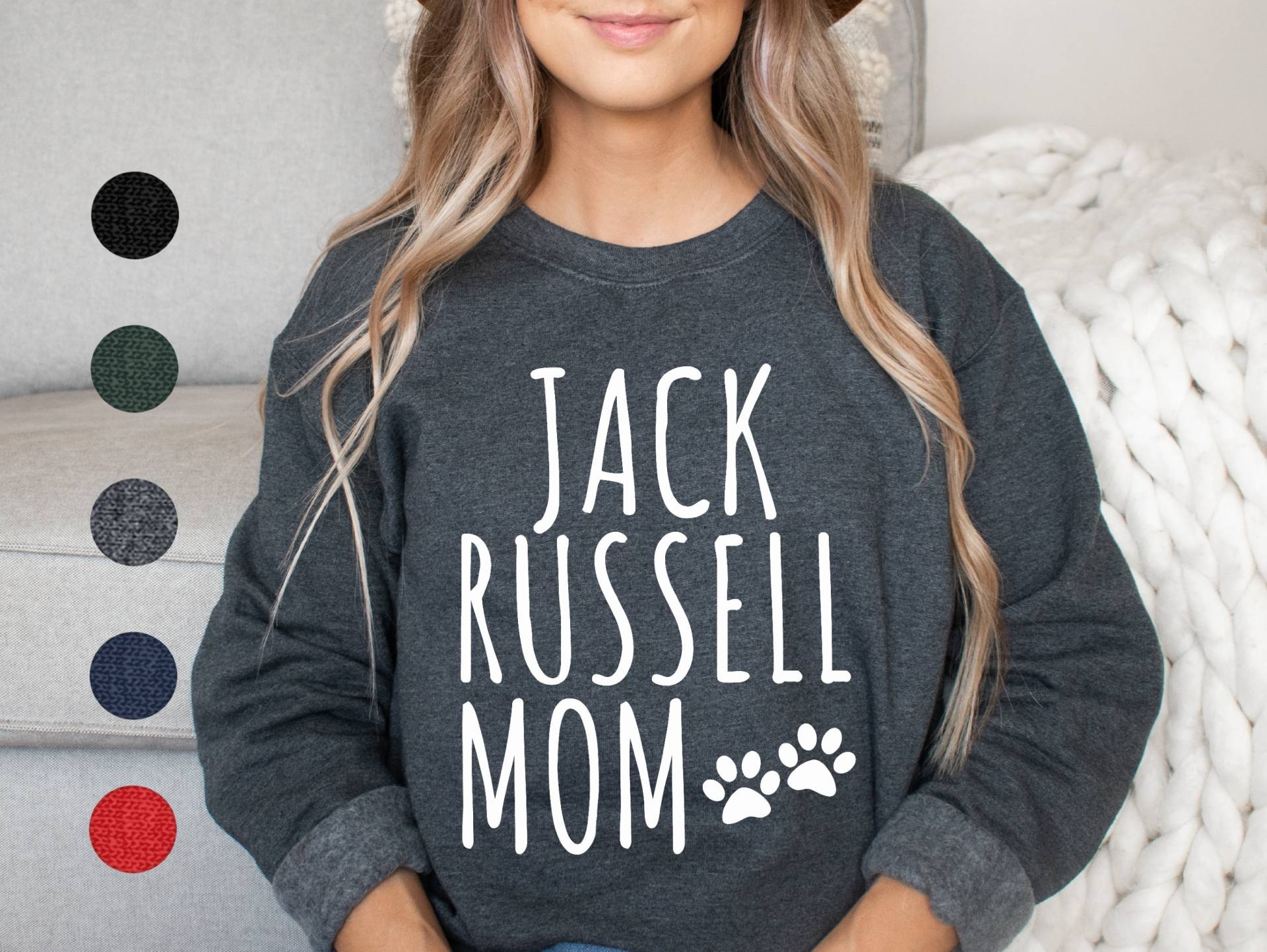 Jack Russell Mom Sweatshirt | Pullover Für Damen Geschenk Mama Jr von FrenchieDogMomCo