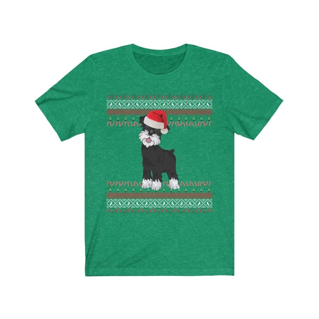 Schnauzer Shirt | Zwergschnauzer Geschenke Mom Hässliche Weihnachten Schwarzer T von FrenchieDogMomCo