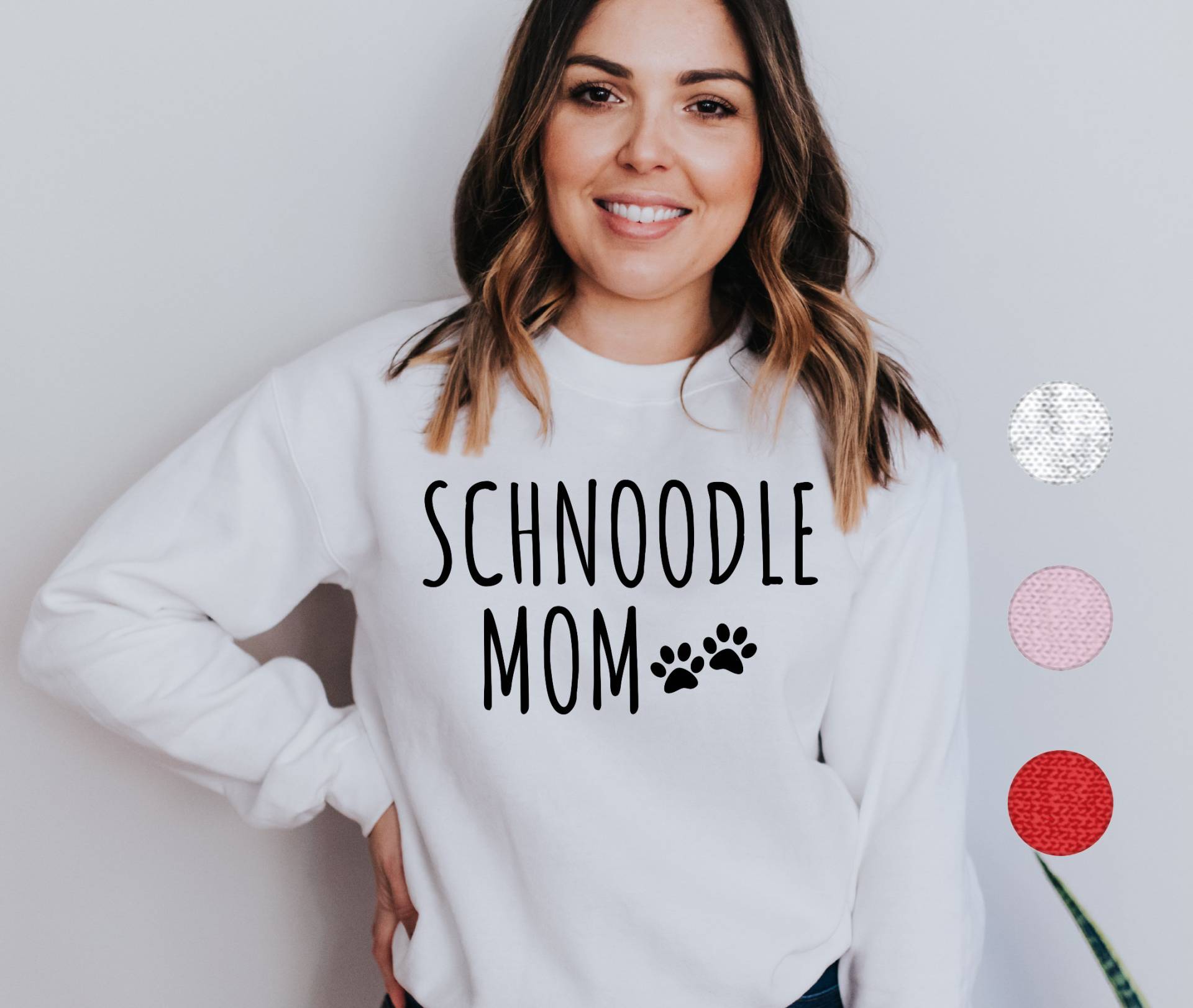 Schnoodle Mama Sweatshirt | Schnoodle-Sweatshirt Mom Pullover Geschenke Schnauzer Pudel Für Frauen von FrenchieDogMomCo