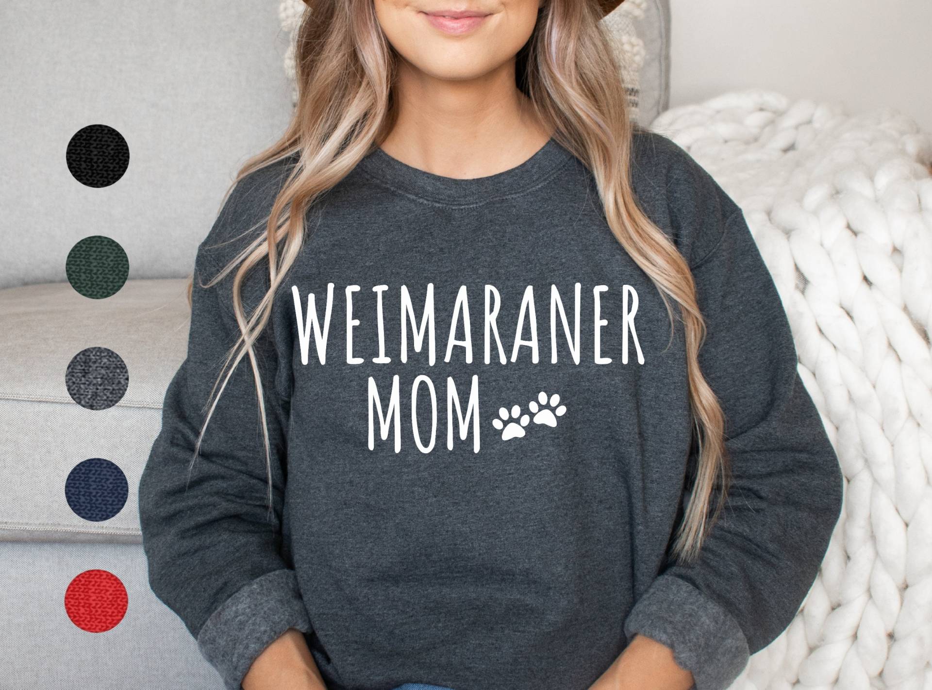 Weimaraner Mom Sweatshirt | Geschenke Weimy Geschenk Für Frauen Mama von FrenchieDogMomCo