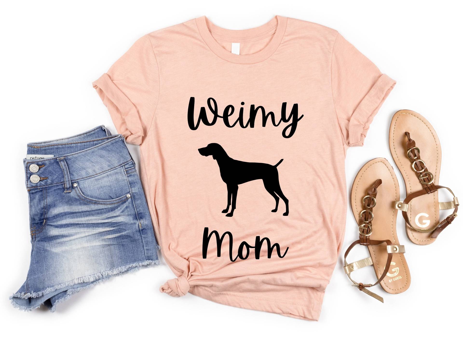 Weimy Mom Shirt | Weimaraner Für Frauen Mama T-Shirt Tshirt Geschenk Mutter von FrenchieDogMomCo