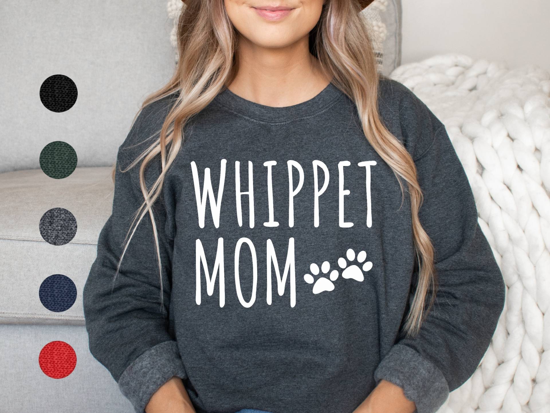 Whippet Mama Sweatshirt | Pullover Für Frauen Geschenke Sie Hundemama von FrenchieDogMomCo