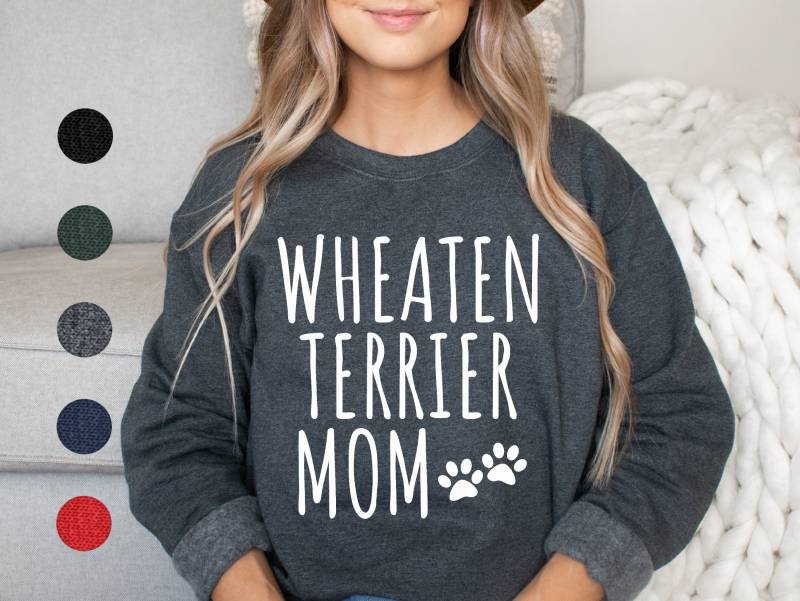 Wschnitten Terrier Mom Sweatshirt | Weich Überzogener Weizen-Terrier-Sweatshirt Weizen Weizen-Terrier-Pullover Geschenke von FrenchieDogMomCo