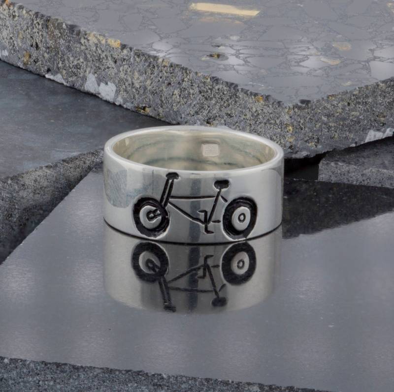 sterling Silber Ring _ Fahrrad sterling Silber Ring _ Fahrrad von Frendilove