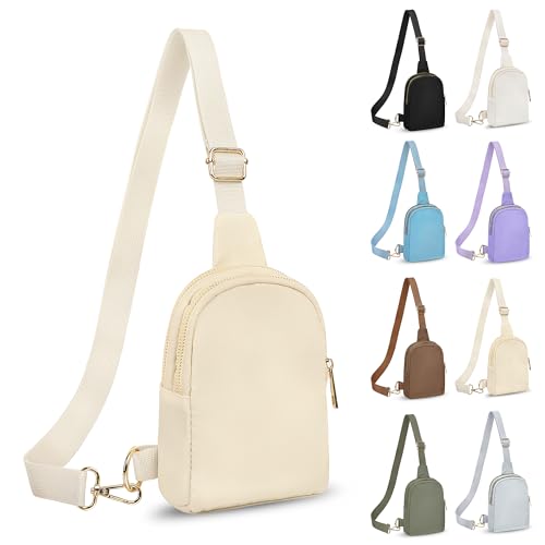 FRENOU Gürteltasche mit verstellbarem Gurt, klein, modische Schultertasche, Khaki, 1 Stück von Frenou