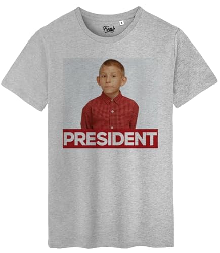 Frensh Dewey President Herren-T-Shirt, Grau meliert, S-XL, grau meliert, M Frensh Dewey President Herren-T-Shirt, Grau meliert, S-XL, grau meliert, M von Frensh