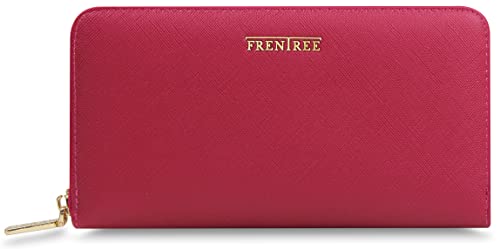 Frentree® Damen Portemonnaie mit vielen Fächern, Klassische große Geldbörse mit Handyfach und RFID-Schutz, inkl. Geschenkverpackung von Frentree