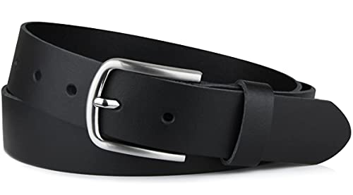 Frentree® Ledergürtel MADE IN GERMANY, Gürtel für Damen und Herren, 3,5 cm breit, Schwarz von Frentree