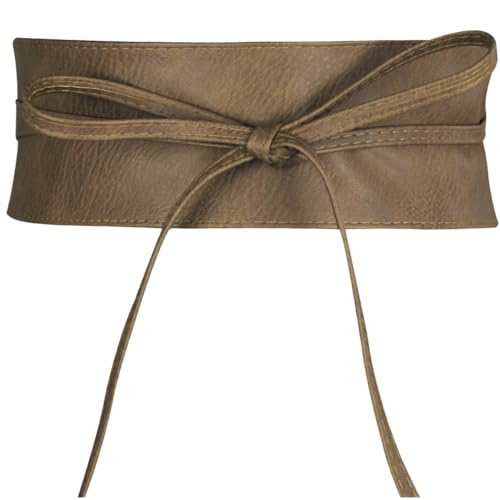 Frentree Damen Taillengürtel, breiter Wickelgürtel Obi Gürtel zum Schnüren Hüftgürtel Bindegürtel von Frentree