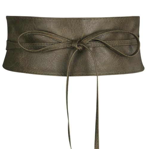 Frentree Damen Taillengürtel, breiter Wickelgürtel Obi Gürtel zum Schnüren Hüftgürtel Bindegürtel von Frentree