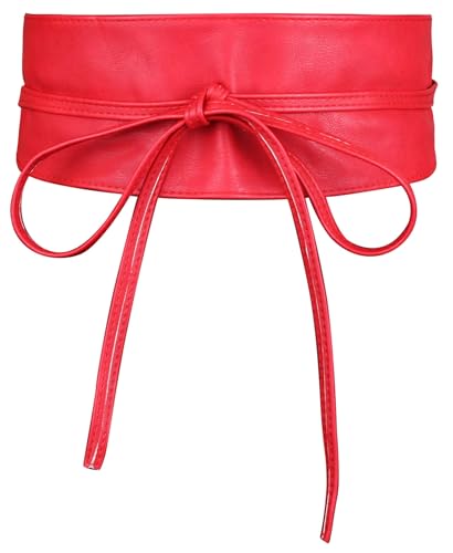 Frentree Damen Taillengürtel, breiter Wickelgürtel Obi Gürtel zum Schnüren Hüftgürtel Bindegürtel von Frentree