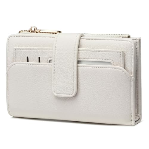 Frentree Geldbörse Damen Portemonnaie RFID Schutz Kartenetui groß mit Reißverschluss, viel Platz, herausnehmbares Etui & Geschenkbox von Frentree