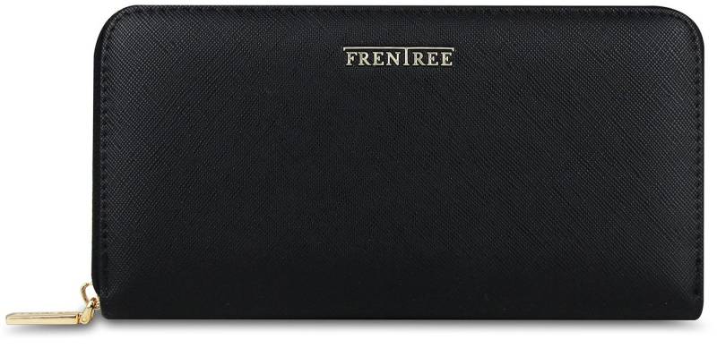 Frentree Geldbörse Damen Portemonnaie mit praktischem Rundum-Reißverschluss, viele Fächer, klassisches Design, mit RFID-Schutz, inkl. Geschenkbox von Frentree
