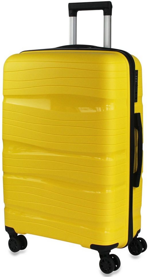 Frentree Koffer 360° drehbar mit TSA-Zahlenschloss, 4 Rollen, Trolley (3 Größen: Handgepäck/L/XL oder SET) aus ABS Kunststoff von Frentree