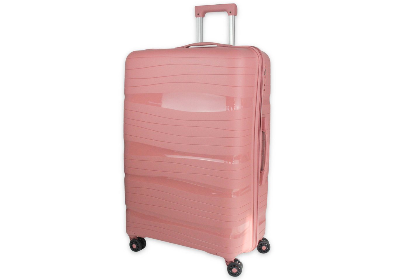 Frentree Koffer 360° drehbar mit TSA-Zahlenschloss, 4 Rollen, Trolley (3 Größen: Handgepäck/L/XL oder SET) aus ABS Kunststoff von Frentree