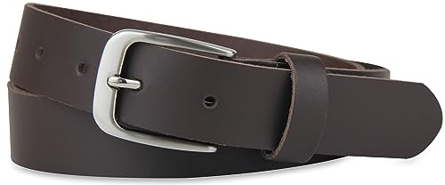 Frentree Ledergürtel MADE IN GERMANY, Gürtel für Damen und Herren, 3 cm breit, Dunkelbraun von Frentree