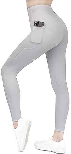 Frentree Leggings mit Taschen für Damen, Lange Sport Leggings, High Waist, Yoga Hose in vielen Farben, Laufhose mit hohem Komfort von Frentree