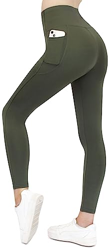 Frentree Leggings mit Taschen für Damen, Lange Sport Leggings, High Waist, Yoga Hose in vielen Farben, Laufhose mit hohem Komfort von Frentree