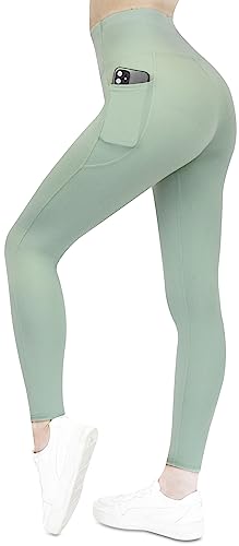 Frentree Leggings mit Taschen für Damen, Lange Sport Leggings, High Waist, Yoga Hose in vielen Farben, Laufhose mit hohem Komfort von Frentree