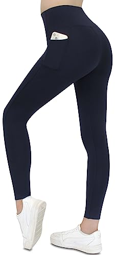 Frentree Leggings mit Taschen für Damen, Lange Sport Leggings, High Waist, Yoga Hose in vielen Farben, Laufhose mit hohem Komfort von Frentree