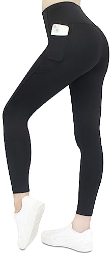 Frentree Leggings mit Taschen für Damen, Lange Sport Leggings, High Waist, Yoga Hose in vielen Farben, Laufhose mit hohem Komfort von Frentree