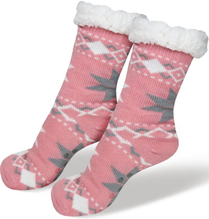 Frentree Norwegersocken HS1 Winter Hüttensocken mit Anti Rutsch Noppen, für Damen und Herren von Frentree