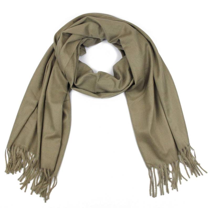 Frentree Schal Winterschal Damen Herren Schal, Basic Einfarbig Unisex für Herbst, Winter, 180 x 65 cm groß mit Fransen, Weich Warm Vielseitig Tragbar von Frentree