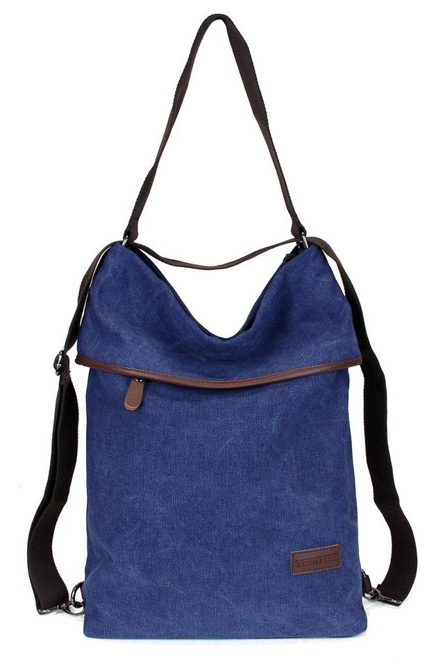 Frentree Schultertasche Canvas Damen Umhängetasche 3in1 Rucksack Handtasche, Anti Diebstahl, Vintage Hobo Tasche Schultertasche für Alltag Büro Schule Einkauf von Frentree