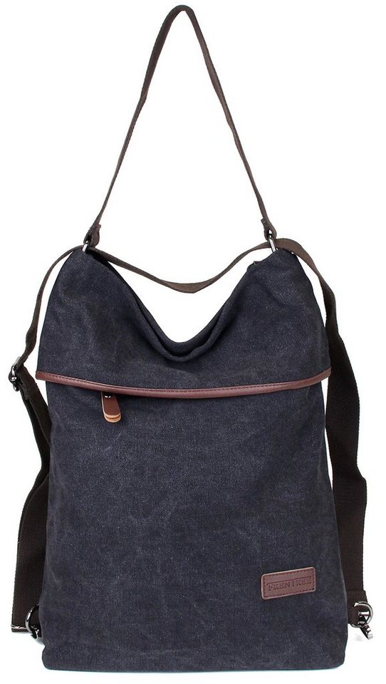 Frentree Schultertasche Canvas Damen Umhängetasche 3in1 Rucksack Handtasche, Anti Diebstahl, Vintage Hobo Tasche Schultertasche für Alltag Büro Schule Einkauf von Frentree