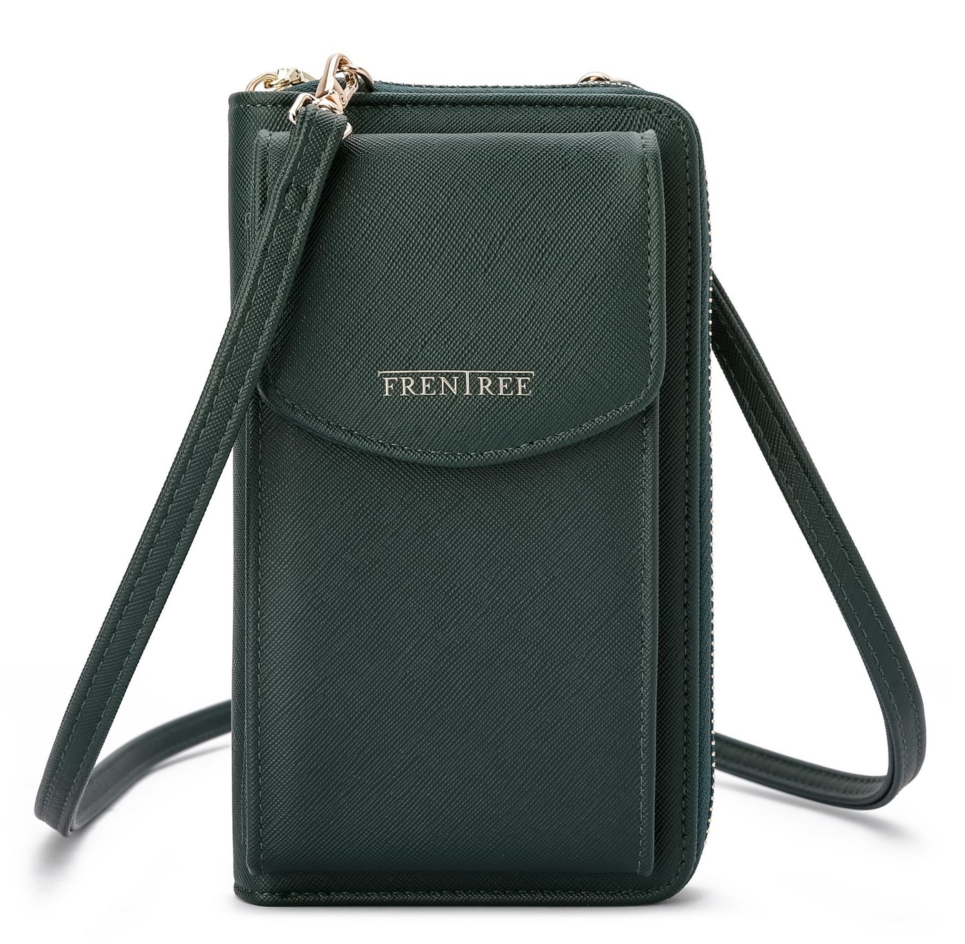 Frentree Schultertasche Damen Umhängetasche mit Handyfach und Portemonnaie, Reißverschluss, + Magnetverschluss, Crossbody mit verstellbarem Schultergurt von Frentree