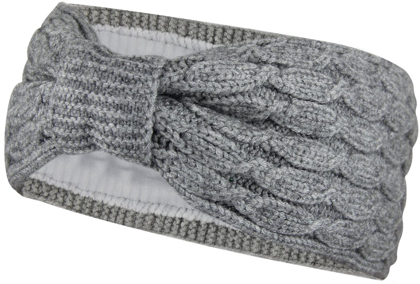 Frentree Stirnband Damen, Strick Haarband im Twist Knoten Schleife Design, Ohrenschützer Mädchen mit weichem Fleece Innenfutter von Frentree