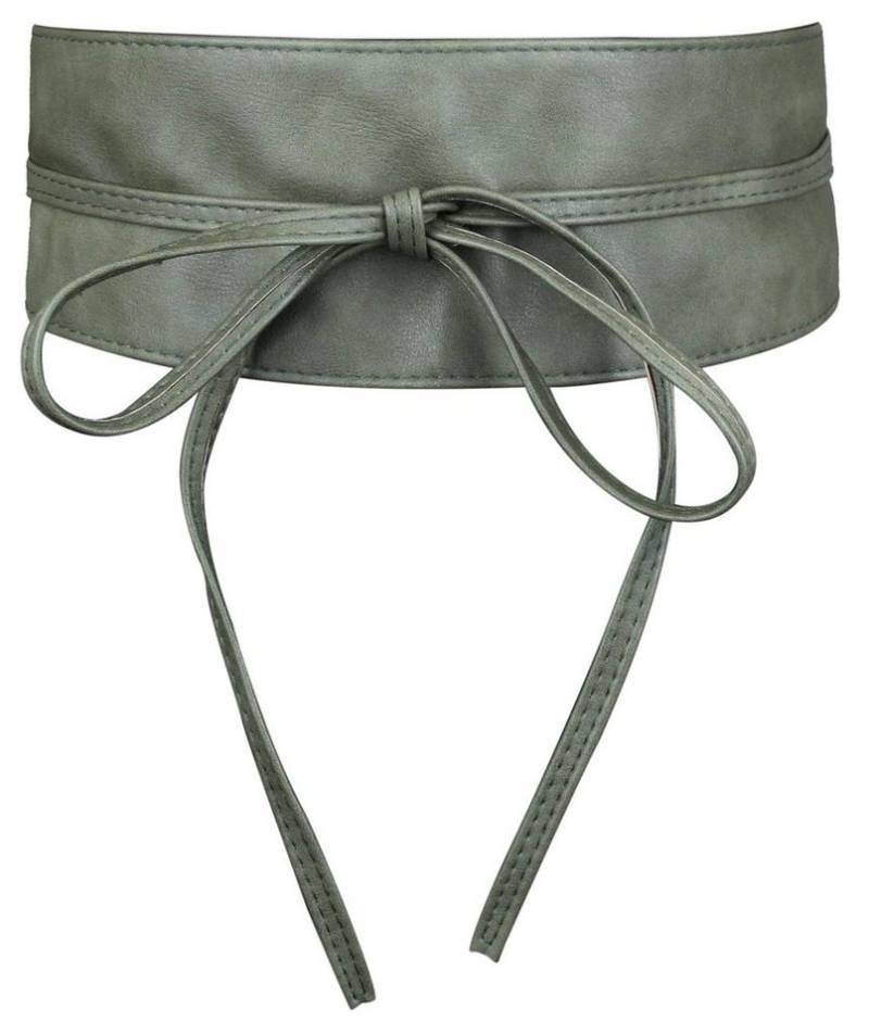 Frentree Taillengürtel mit eleganter Schleife, Kleidergürtel mit breitem Bund (Breiter Wickelgürtel zum Schnüren) Obi Gürtel, Bindegürtel in vielen Farben von Frentree