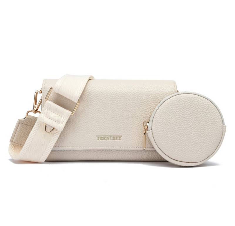 Frentree Umhängetasche Damen klein Handytasche Crossbody Bag Portemonnaie Schultertasche, elegant kompakt modern mit Reißverschluss viel Stauraum von Frentree
