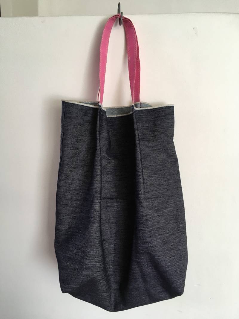 Denimtasche Mit Griffen Aus Surfsegel/Denim Tragetasche Denimtasche Mit Griffen Aus Surfsegel/Denim Tragetasche von FrescaGoods