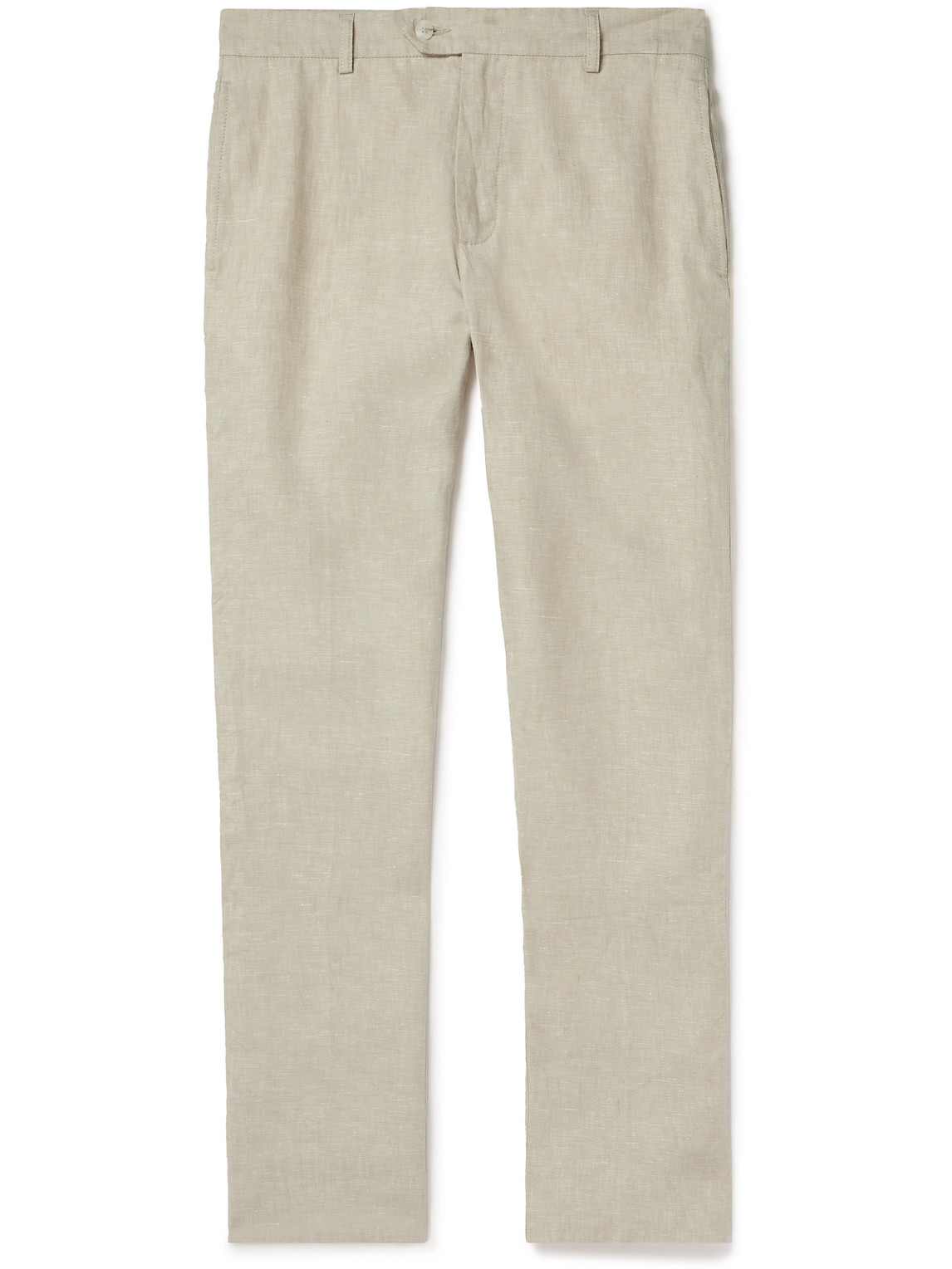 Frescobol Carioca - Affonso Tapered Linen Suit Trousers - Men - Neutrals - UK/US 30 von Frescobol Carioca