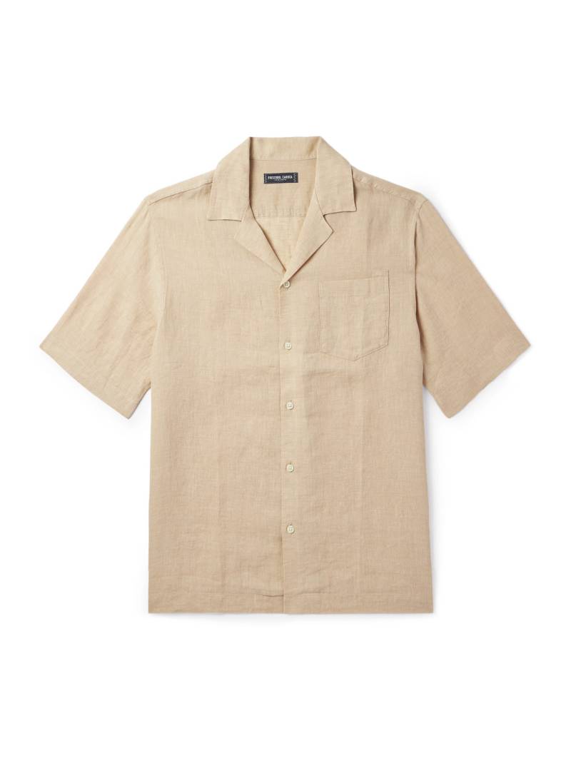 Frescobol Carioca - Angelo Camp-Collar Linen Shirt - Men - Neutrals - XL von Frescobol Carioca